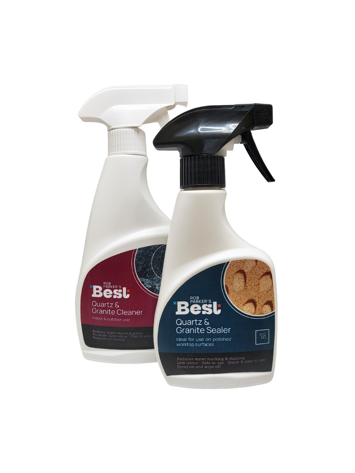 Rob Parker's Best Twin Pack: Quartz & Granite Sealer & Quartz & Granite Cleaner